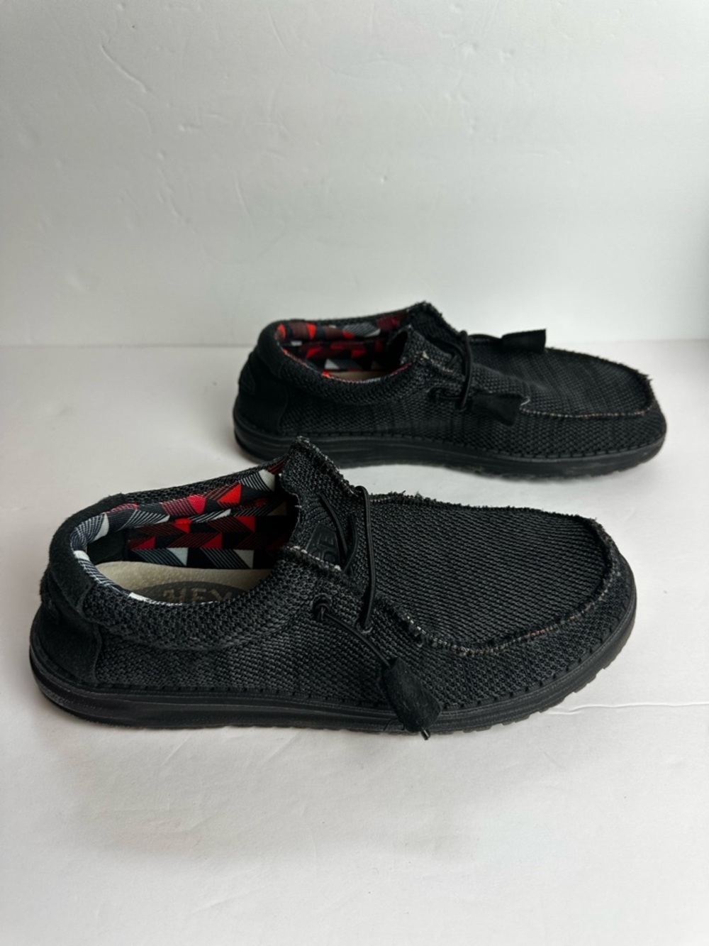 Hey Dude Wally Sox Loafer Unisex Women's 9 or Men's 7 EU 40 Shoes Jet Black - Picture 2 of 9